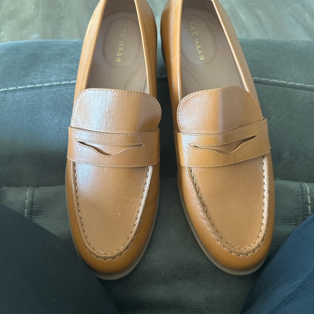 Cole Haan Men's Brown Leather Loafers